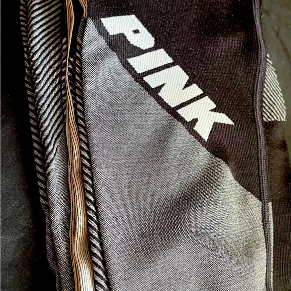 VS PINK Black and Gray Leggings - Picture 1 of 12